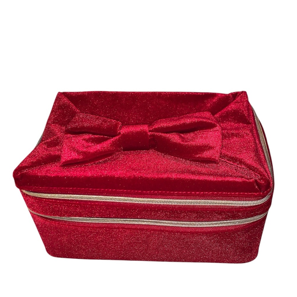 ❤️ESTEE LAUDER COSMETICS FAUX VELVET COSMETIC AND JEWELRY ZIPPERED BAG❤️